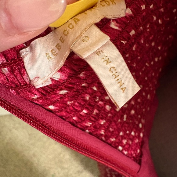 Rebecca Taylor Blurry Heart Silk Dress Romantic Valentine’s Day Date Night Midi - Picture 10 of 10